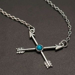 Arrow of Love Cross pendant necklace